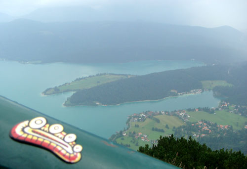 view on walchensee