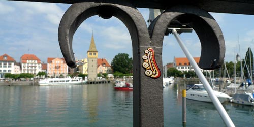 Bacillus at Lindau Harbour heading landside