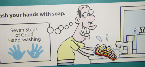 Wash your hands with soap!