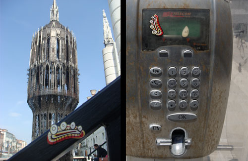 Left: Taking a Breeze at Guggeheim Museum Right: Telekom Italia Infected