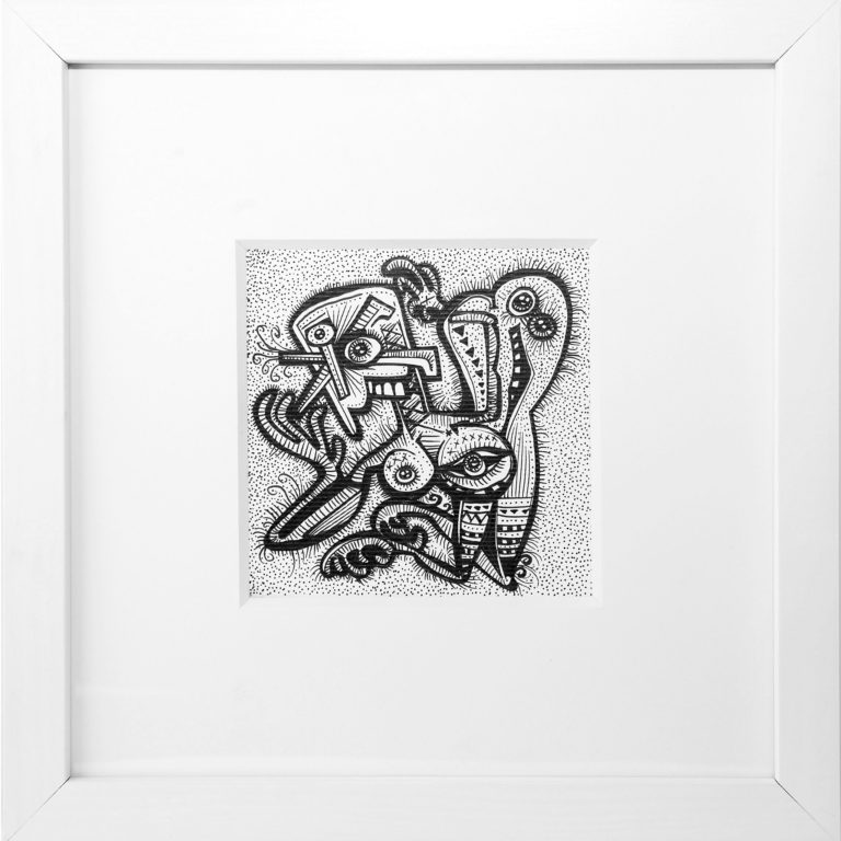 Der einsame Schwätzer [Lonesome babbler] January,2016, private collection Florence/Italy