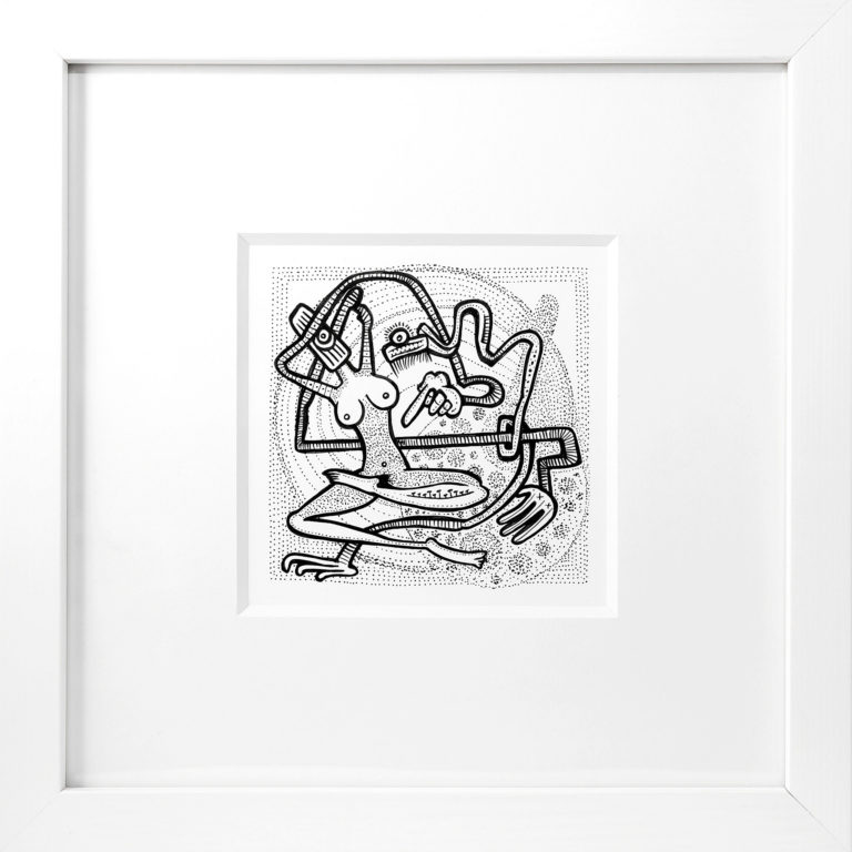 Dürftige Anmache im Internetzeitalter [Poor flirt in the digital age] May 2016, private collection Paris