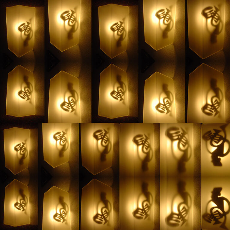 Sculpture in IKEA-Lamp