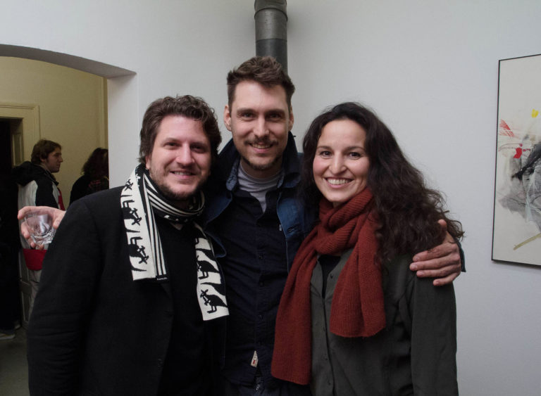 Falk v. Schönfels, Timor Miscevic und Claudia Macias